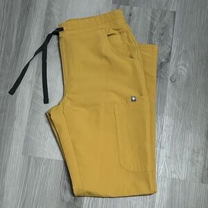 FIGS Yola Bottoms Light Gold XSP